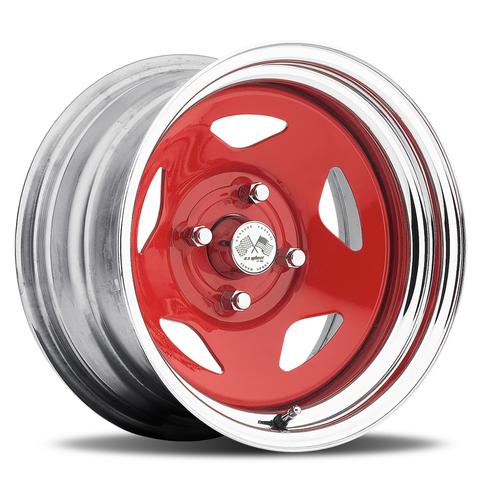 Star FWD - Red Center/Chrome Hoop (Series 021RC)